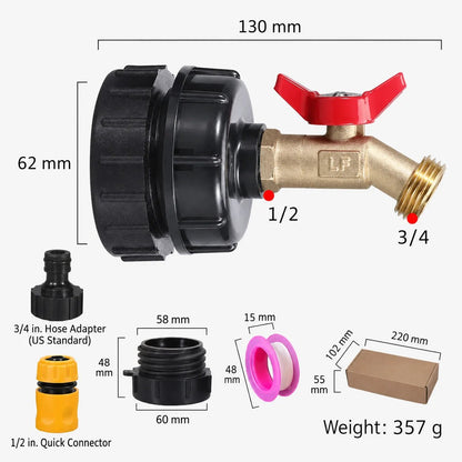275-330 Gallon IBC Tote Tank Adapter