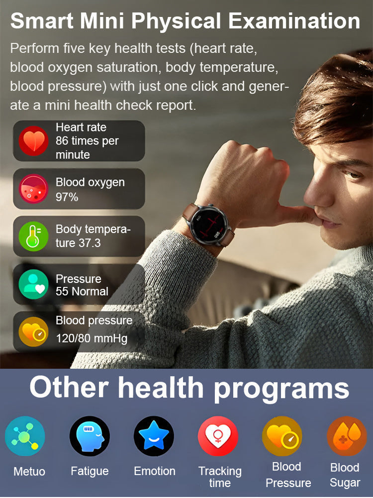 ❤️Flagship Smartwatch for Health Protection, 24/7 Health Data Center🥰✈️Free Shipping