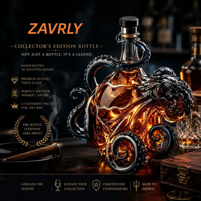 🎁 Father’s Day 49% OFF –  3D Octopus Bottle 🐙🥃