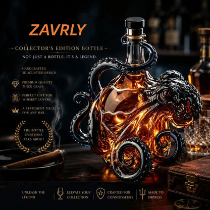 🎁 Father’s Day 49% OFF –  3D Octopus Bottle 🐙🥃