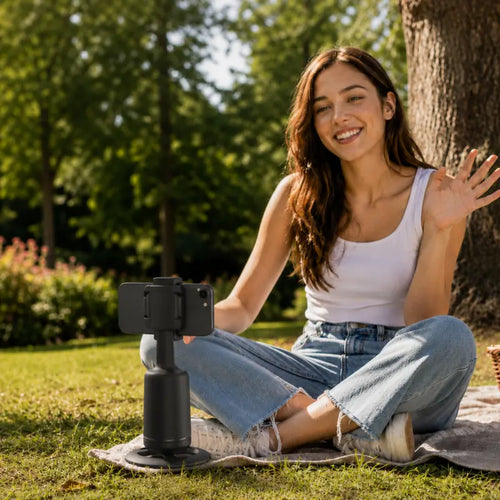 🔥 Today Only: 50% OFF — 360° AI Face-Tracking Phone Stand with Gesture Control | No App Needed
