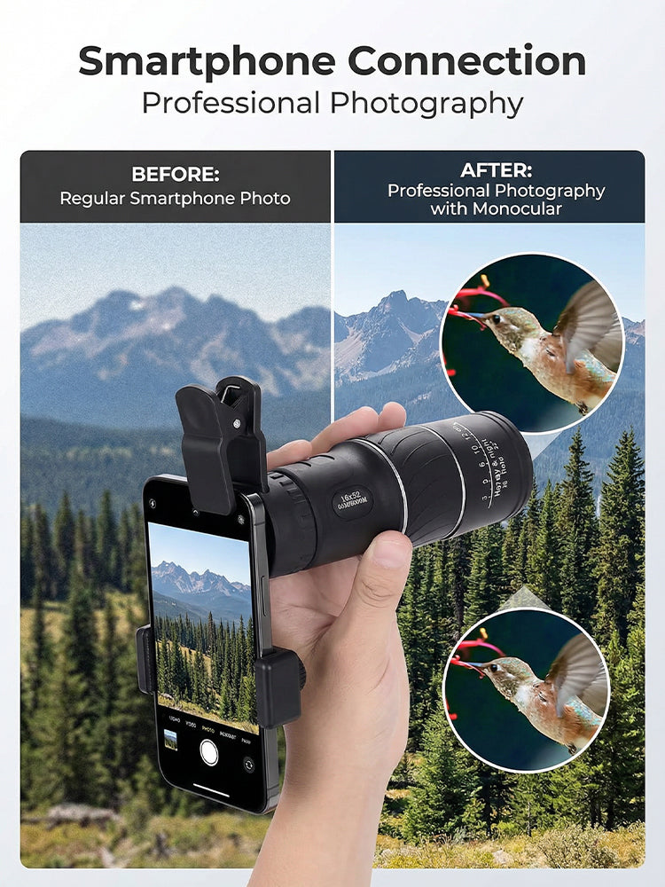 ⏳Last Chance! 50% OFF🔥Used by American Mountain Guides! 100x HD Monocular, IPX5 Waterproof & Fog-Proof🧭🔭