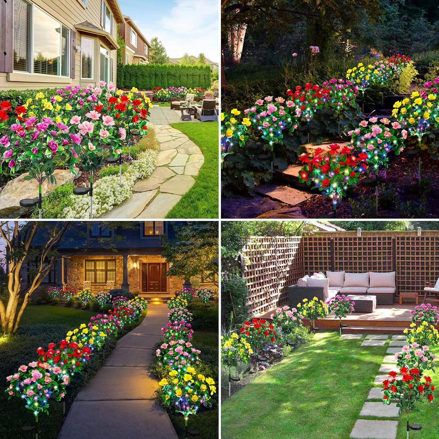 🌸Flash Sale✨Buy 1 Get 1 Free-LED Solar Flower Lights Azalea
