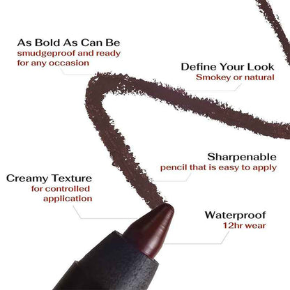 🌟Best-Seller: 24H Waterproof Eyeliner Duo | Long-Lasting Smudge-Proof Sharpenable Pencil