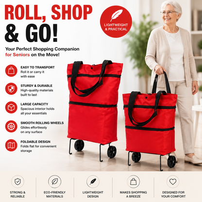 🔥HOT SALE 44% OFF🔥Foldable 2-in-1 Shopping Bag