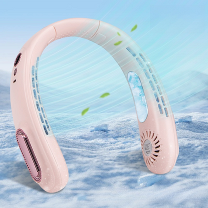 [Wearable Air Conditioner] Cooling Neck Fan —Instant 5C Cooling | 50% Off Today 🌬️ Whisper Quiet Tech🍃