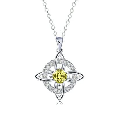 Mystical Birthstone Witches Knot Necklace – Natural Crystal 🔮💞Protect Your Loved Ones