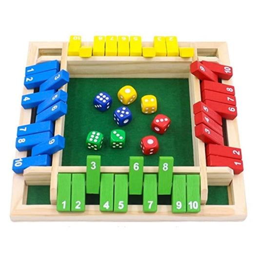 🔥Only 10 Sets Left!🕹️SHUT THE BOX-WOODEN DICE BOARD GAME