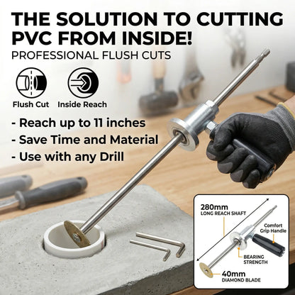 ⚡ Drill Powered Pipe Cutter | PVC ABS Plastic Cutting Tool