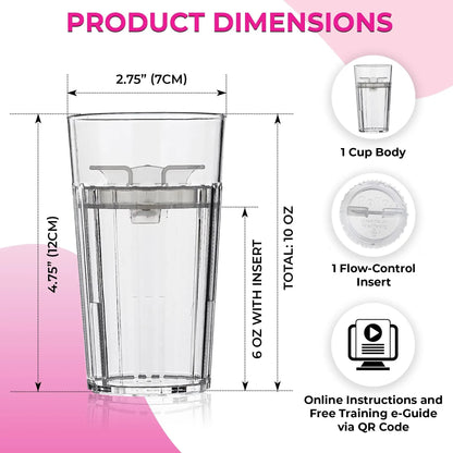 🍼 Safe Toddler Training Cup | Unbreakable 360° Rim Design