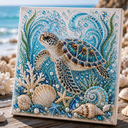 🔥 Up To 61% OFF Sale - 🌊✨ Ocean Theme Pearl Art DIY Kit – Relaxing DIY Craft to Create Stunning Coastal Artwork