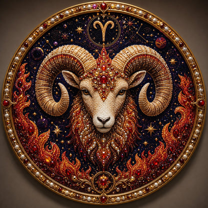 🔥 Last Day 49% OFF - 💎 12 Zodiac Signs Pearl Art Kit ♈💫 Bring Every Zodiac Sign to Life with Pearls