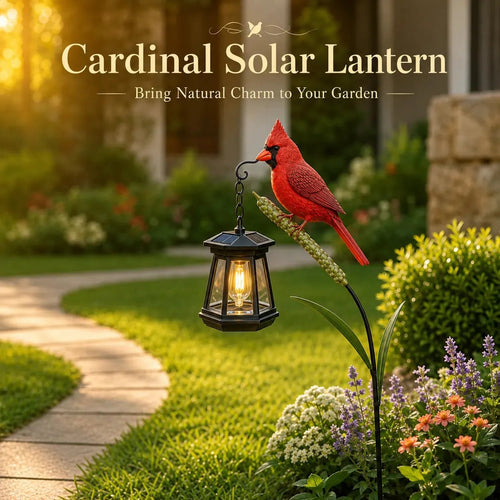 🔥Hot Sale 58% OFF🐦 Cardinal Solar Light—A Beautiful Garden Light That Feels Full of Life