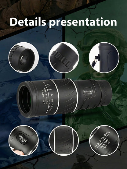 ⏳Last Chance! 50% OFF🔥Used by American Mountain Guides! 100x HD Monocular, IPX5 Waterproof & Fog-Proof🧭🔭