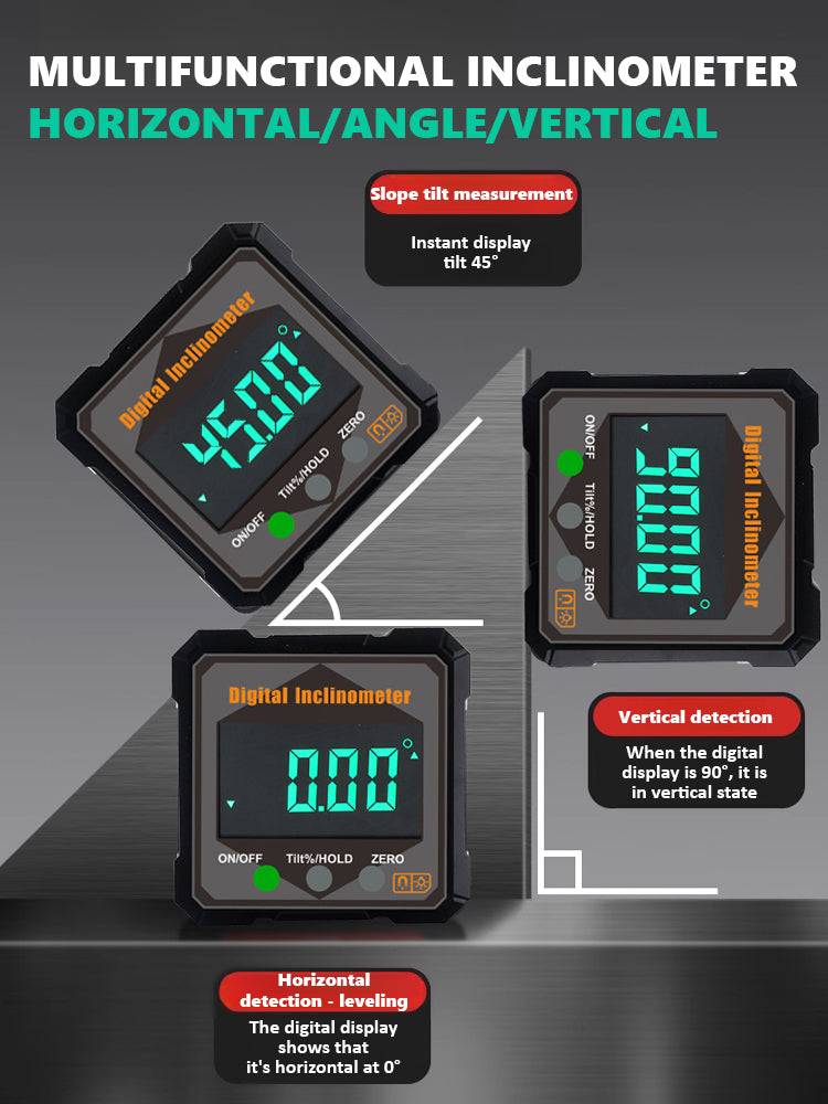 🔥Uo To 60% OFF🔥Digital Laser Angle Finder Protractor Tool