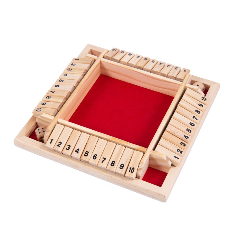 🔥Only 10 Sets Left!🕹️SHUT THE BOX-WOODEN DICE BOARD GAME