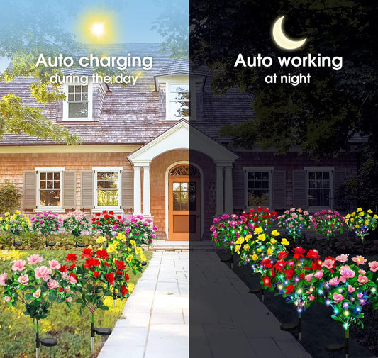 🌸Flash Sale✨Buy 1 Get 1 Free-LED Solar Flower Lights Azalea