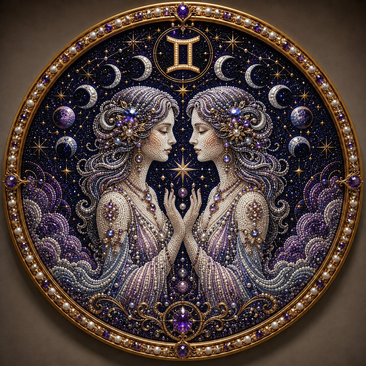 🔥 Last Day 49% OFF - 💎 12 Zodiac Signs Pearl Art Kit ♈💫 Bring Every Zodiac Sign to Life with Pearls