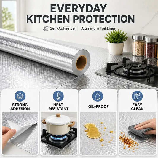 🎁Last Day Promotion 49% OFF🔥Kitchen Peel and Stick Wallpaper Backsplash Waterproof Kitchen Stickers - Silver / Buy 1