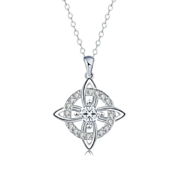 ✨ Mystical Birthstone Witches Knot Necklace – Natural Crystal 🔮💞Protect Your Loved Ones