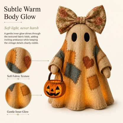 🎃LIMITED-TIME OFFER – Lighted Vintage Patchwork Ghost ✨