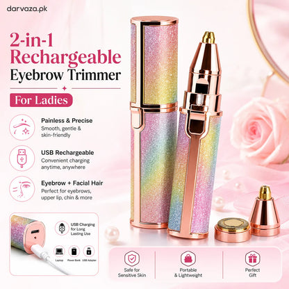 🔥2-in-1 Women's Eyebrow and Facial Hair Removal Device
