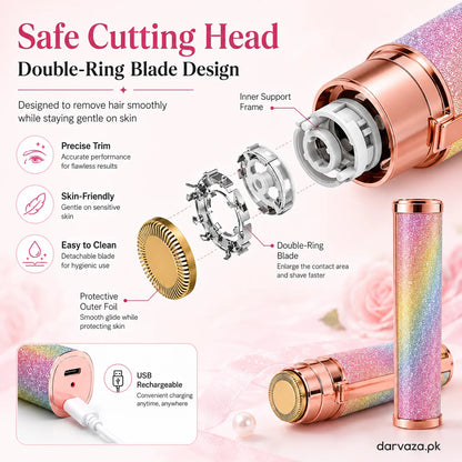 🔥2-in-1 Women's Eyebrow and Facial Hair Removal Device