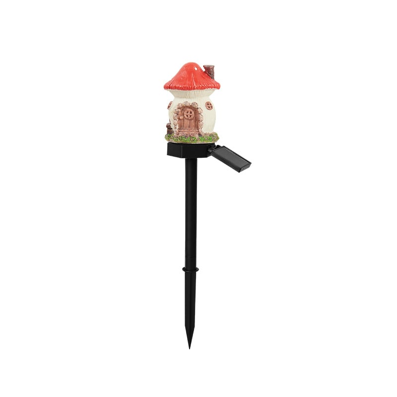 ✨ Solar Mushroom Cottage Garden Light – Warm Fairy-Tale Glow for Flower Beds