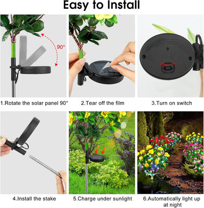 🌸Flash Sale✨Buy 1 Get 1 Free-LED Solar Flower Lights Azalea