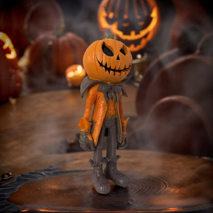 🎁✨️Only $38.98 This Week🌟🎃 Halloween Pumpkin Man Figurine – 👻Whimsical Autumn Tabletop Décor