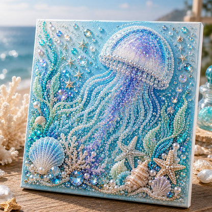 🔥 Up To 61% OFF Sale - 🌊✨ Ocean Theme Pearl Art DIY Kit – Relaxing DIY Craft to Create Stunning Coastal Artwork