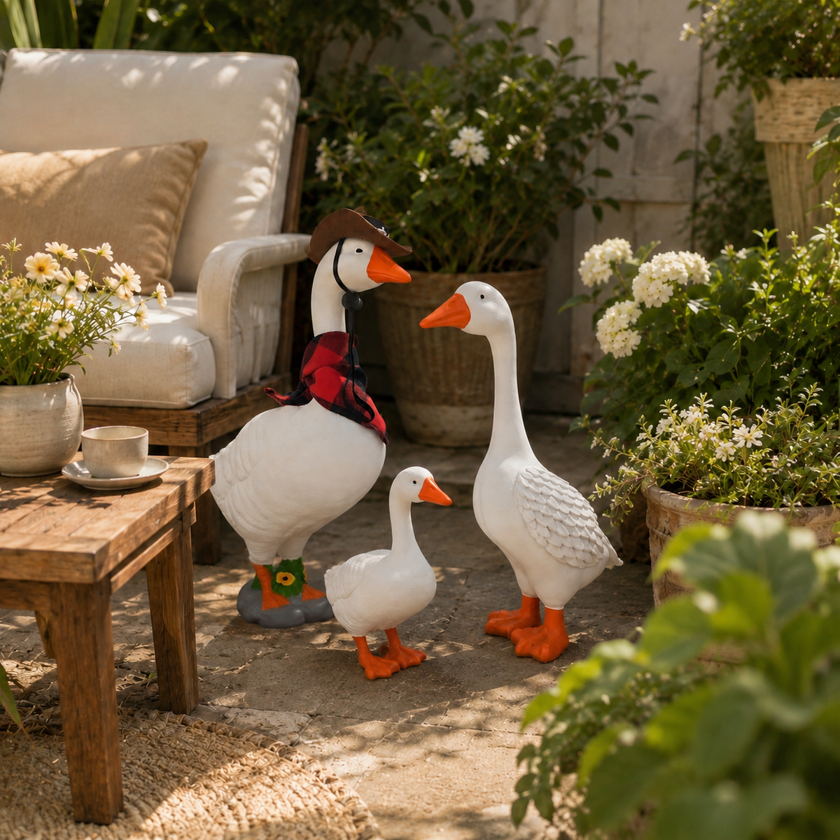 🪿 Classic Porch Goose Statue – Cozy Country Charm for Every Season🌿