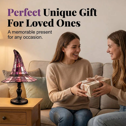 ✨Limited Edition 50% OFF🧙‍♀️ Stained-Resin Witch Hat Lamp – Enchanting Gothic Ambient Light