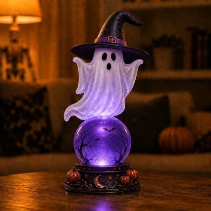 🎃Early Purchase - 50% OFF Now👻Halloween Raven Crystal Ball Lighted Decor