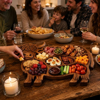 🔥Today’s Deal! Highland Cow Charcuterie Board for Farmhouse Kitchens