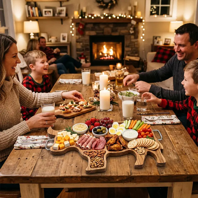 🔥Today’s Deal! Highland Cow Charcuterie Board for Farmhouse Kitchens