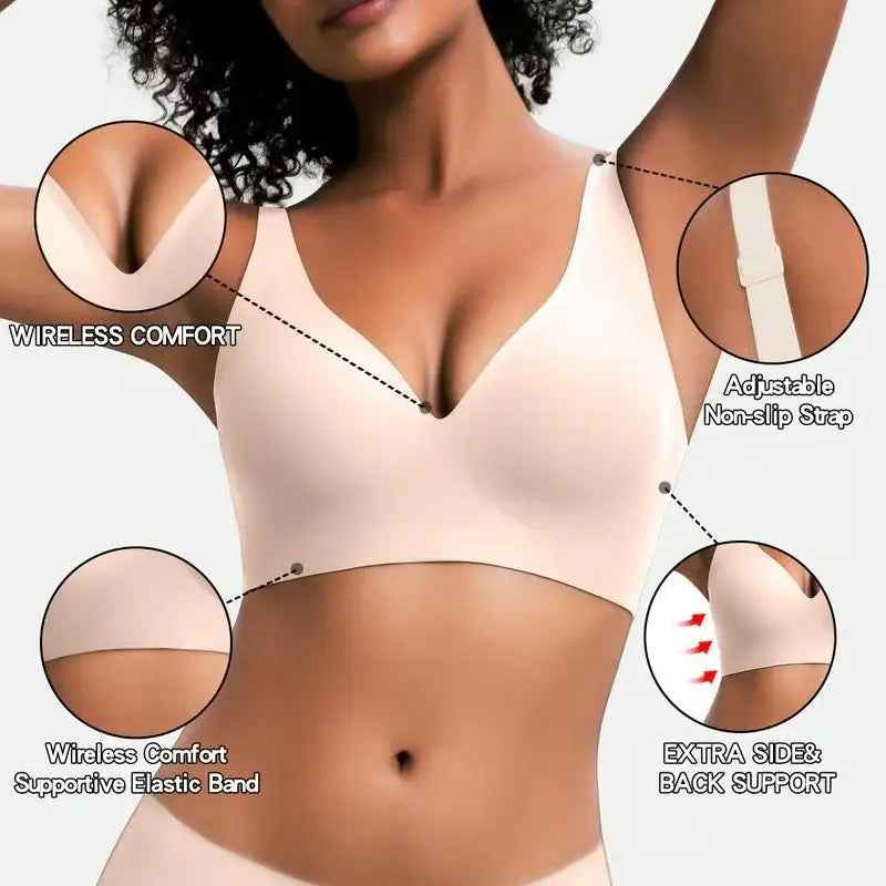 🏆#1 Bestselling🏆 Women’s Wireless Jelly Bra | Full Coverage Comfort Support