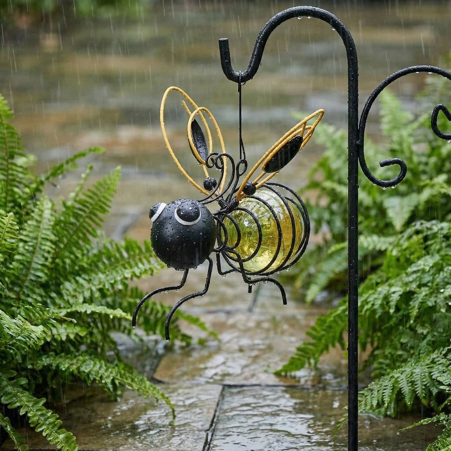 🐝Outdoor Hanging Solar Bee Light - Perfect Gift For Plant Lovers Moms Or Literally Anyone Who Smiles❤️