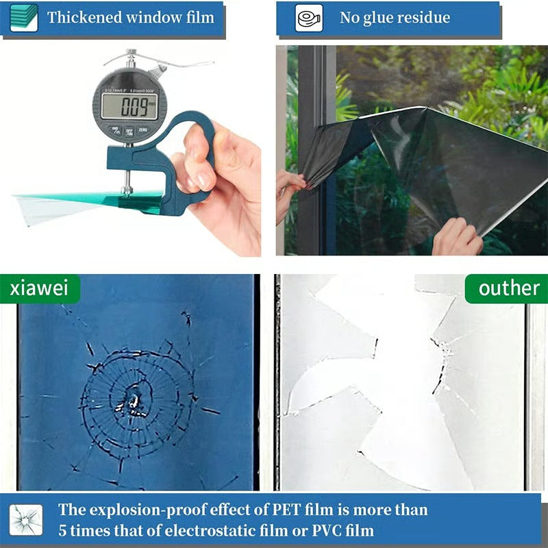 🔥 Over 50% OFF NOW🔥 One-Way Mirror Window Film for Daytime Privacy, UV Protection 🪟✨