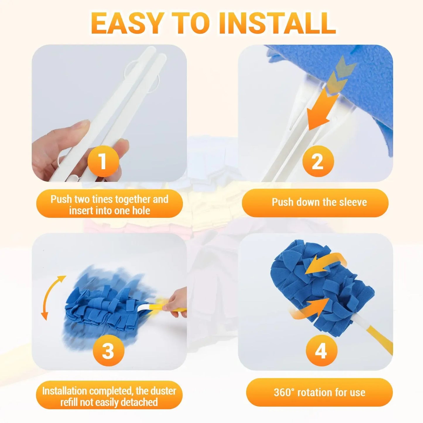 🔥Reusable Chenille Microfiber Dust Duster