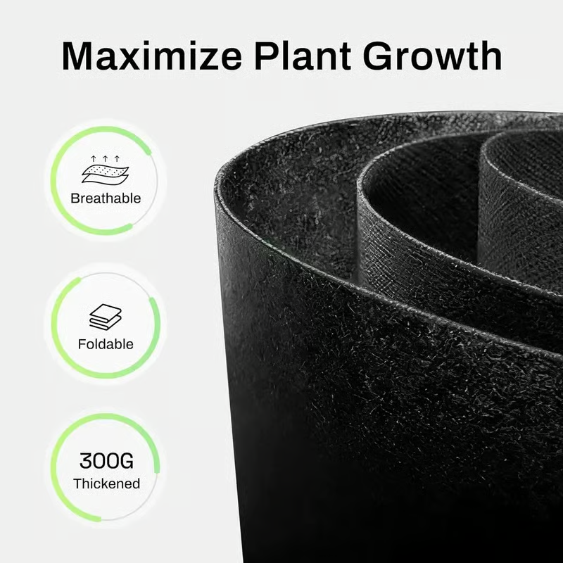 🌱 5-Pack 5 Gallon Grow Bags – Heavy Duty Aeration Fabric Pots with Handles for Vegetables, Flowers & Fruits 🪴