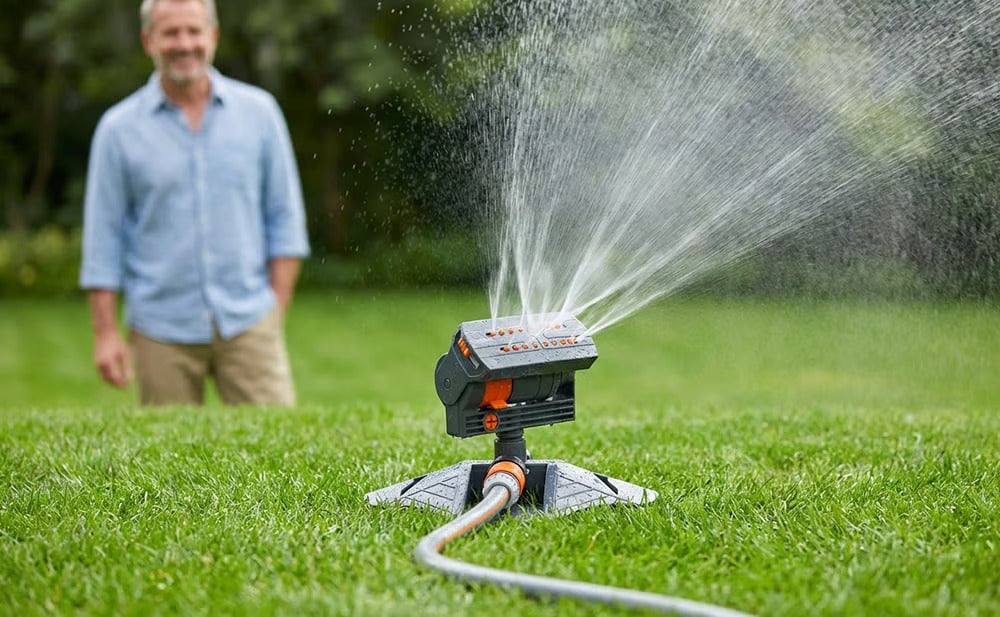 💧Adjustable Oscillating Sprinkler Wide Coverage