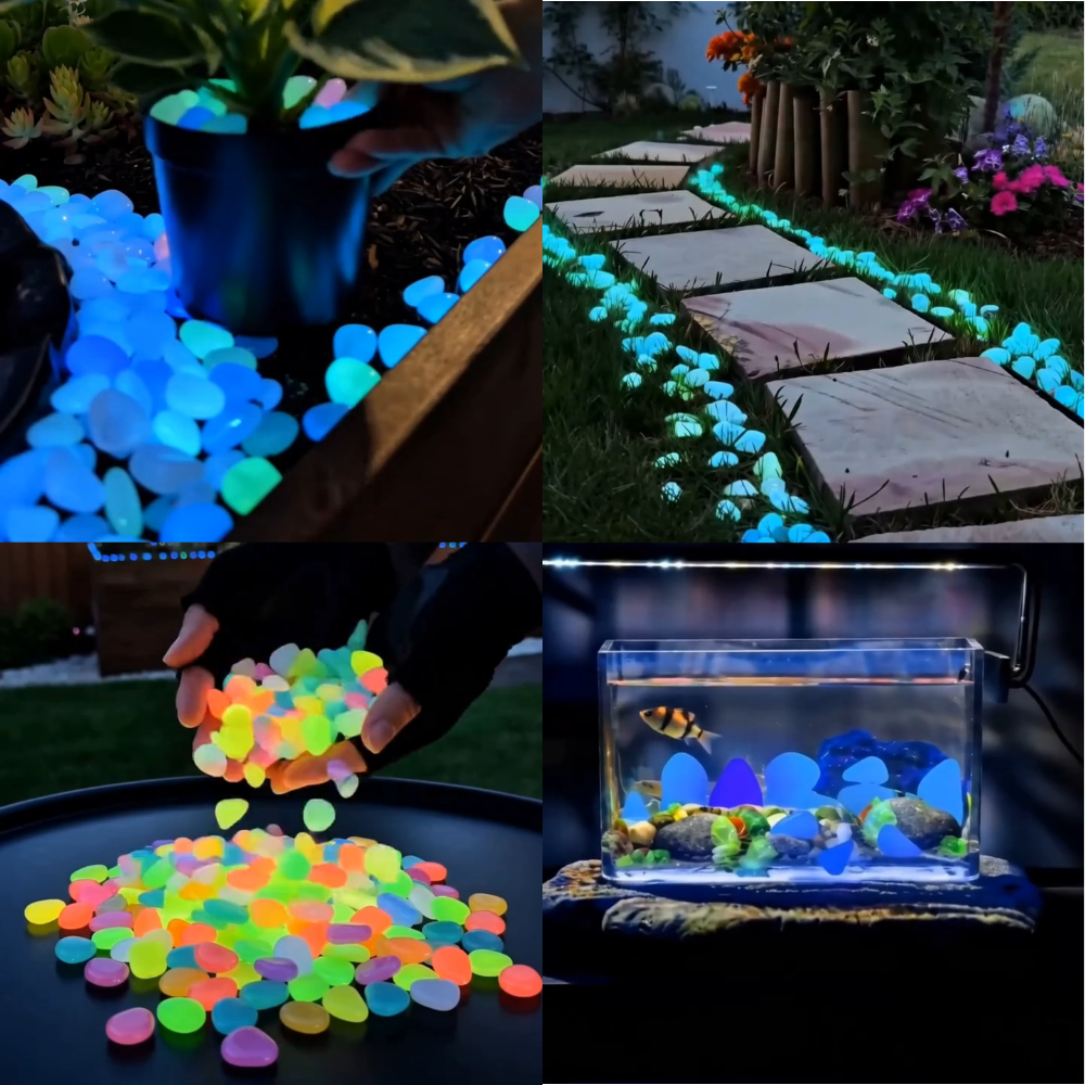 🔥LAST DAY SALE - 65%OFF🔥🌈Colorful Glow-in-the-Dark Garden Stones