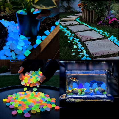 🔥LAST DAY SALE - 65%OFF🔥🌈Colorful Glow-in-the-Dark Garden Stones
