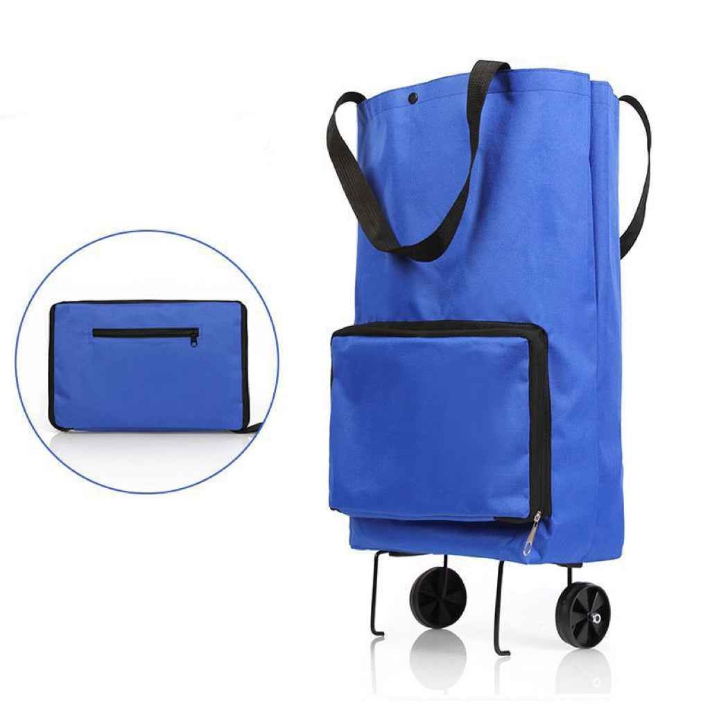 🛍️✨ 🔥LIMITED-TIME SALE🔥 2-in-1 Expandable Rolling Shopping Tote 🛍️🛞 Hidden Wheels, Expandable Zip & 44LB Capacity
