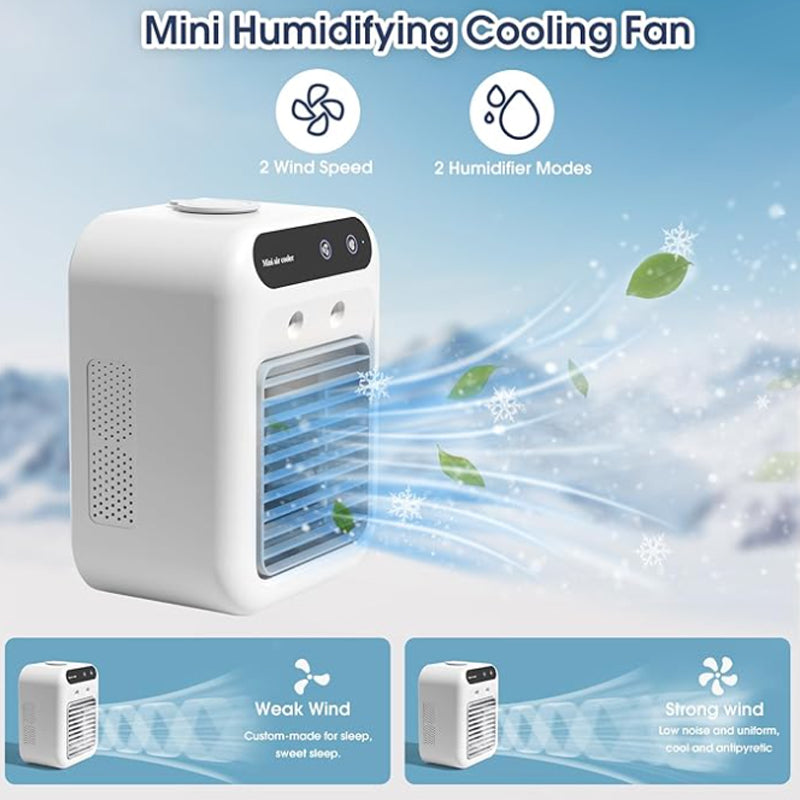Mini Portable 3-in-1 Quiet Air Conditioner|Rechargeable & USB-Powered