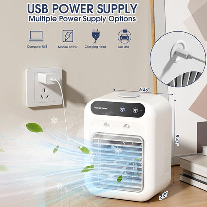 Mini Portable 3-in-1 Quiet Air Conditioner|Rechargeable & USB-Powered
