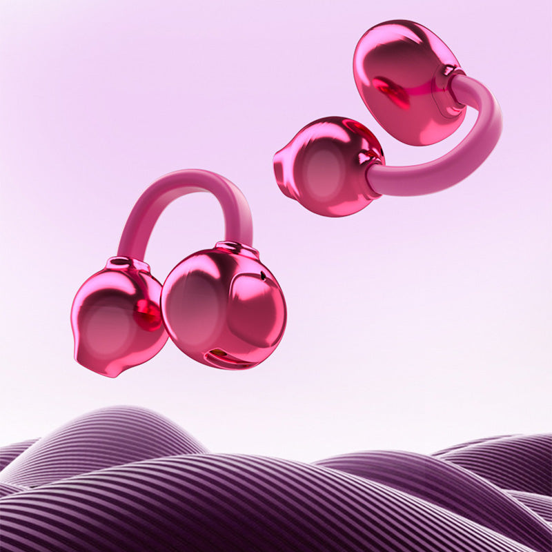 💖 Jewelry worn on your ears! Butterfly clip-on Bluetooth earphones, painless to wear, Bluetooth 6.0, IPX5 waterproof.