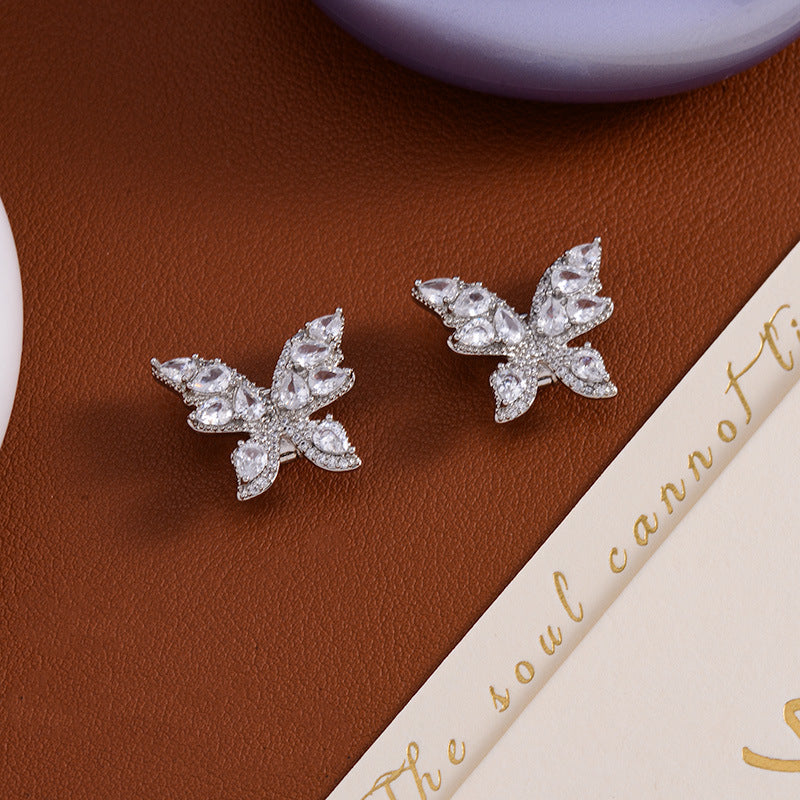 💖 Jewelry worn on your ears! Butterfly clip-on Bluetooth earphones, painless to wear, Bluetooth 6.0, IPX5 waterproof.