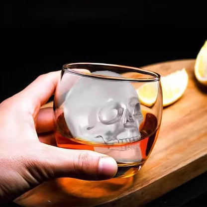 🥳2026 HOT SALE💀🧊 50% OFF! DIY Silicone Skull Ice Cube Tray – Giant slow-melt skull for whiskey, cocktails & more✨